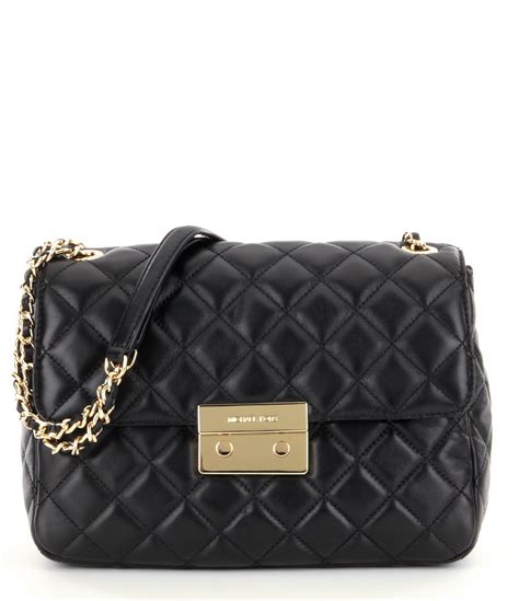 michael kors sloan chain crossbody|Sloan Small Quilted Leather Crossbody Bag .